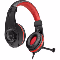 SPEEDLINK LEGATOS Stereo Headset, Avec fil, Jouer, 170 g, Casque, Noir, Rouge
