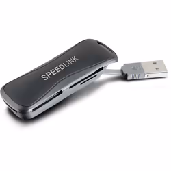 SPEEDLINK SL-150001-BK, MMC, MS Micro (M2), Clé USB (MS), MicroSD (TransFlash), SD, Noir, USB 2.0