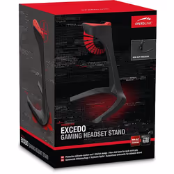 SPEEDLINK SL-800900-BK support Support passif Écouteurs, Casque Noir