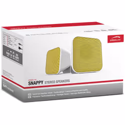 SPEEDLINK SNAPPY haut-parleur Blanc, Jaune Avec fil 6 W