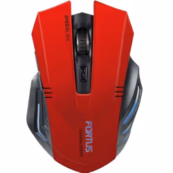 SPEEDLINK Fortus, Droitier, Optique, RF sans fil, 2400 DPI, Noir, Rouge