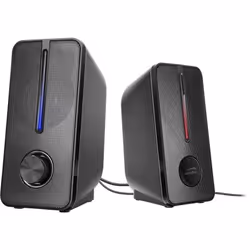 SPEEDLINK BADOUR, 2.0 canaux, Avec fil, 6 W, 150 - 20000 Hz, 4 Ohm, Noir