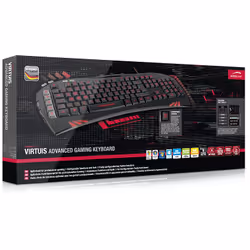 SPEEDLINK VIRTUIS clavier USB Noir