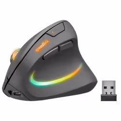 SPEEDLINK SL-630026-BK, Droitier, Conception verticale, Optique, RF sans fil, 3200 DPI, Noir