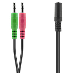 SPEEDLINK SL-170305-BK câble audio 2 x 3.5mm 3,5mm Noir