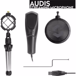 SPEEDLINK AUDIS Noir Microphone de table