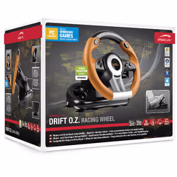 SPEEDLINK DRIFT O.Z. Noir, Gris, Orange USB Volant + pédales Analogique/Numérique PC - Vue supplémentaire 4