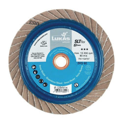 Lukas - Disque à lamelles slt flex d. 125 mm granulation 40 plat inox, acier corindon zirconien spécial
