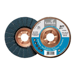 Lukas - Disque à lamelles sltt zk d. 125 mm granulation 40 plat acier corindon zirconien