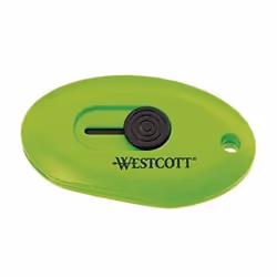 Cutter de sécurité en céramique - WESTCOTT - Mini utilitaire lame - Vert