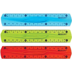 Règle Plate Plastique Souple Incassable 15 cm Coloris Aléatoire