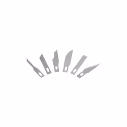 Westcott lames de rechange en forme de 6 différentes formes - pointue droite, lame machette - Demi-Cercle avec kantig oblique ...