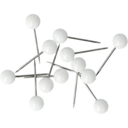 Lot de 100 épingles à tête ronde blanches - WESTCOTT - taille 5mm