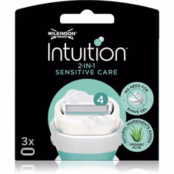 Les lames de rechange Wilkinson Sword Intuition Sensitive Care sont très faciles à installer sur le rasoir de même nom et ell ...