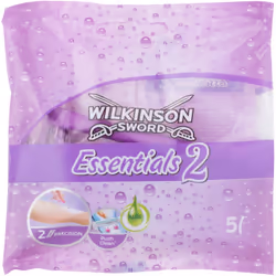 Beauté et bien-être. Le lot de 5 rasoirs jetables Wilkinson Sword Essentials 2 remplit les deux critères pour un rasage doux  ...