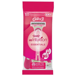 Wilkinson MyIntuition Extra 3 Essentials 4 Rasoirs Jetables