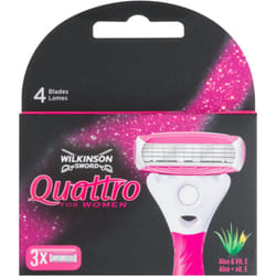 Wilkinson Sword Quattro for Women Aloe & Vit. E 3 pcs