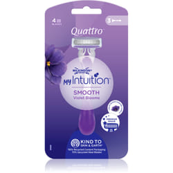 Wilkinson Sword Quattro for Women My Intuition Smooth Violet Blooms 3 pcs