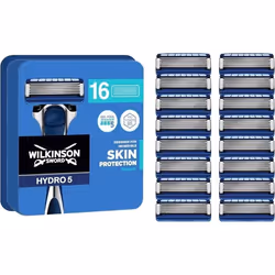 Lames de rasoir - WILKINSON SWORD - Hydro 5 - Lot de 16 recharges - Gel hydratant - Tondeuse de précision