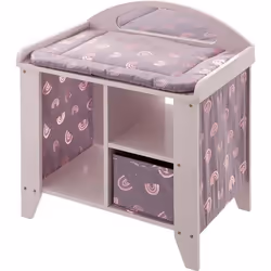howa Table à langer pour poupées Rainbow en bois 27402