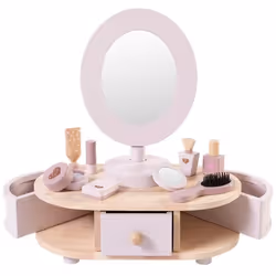 Coiffeuse en bois Salon de beauté pour enfants - HOWA - 50012 - Blanc - Enfant - Mixte
