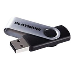 Platinum TWISTER lecteur USB flash 2 Go USB Type-A 2.0 Noir, Argent