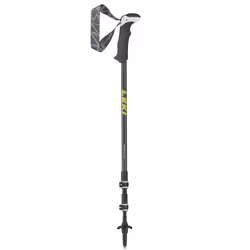 LEKI MAKALU LITE, Unisexe, Télescopique, Ski alpin, Ski nordique, Prise type I, Levier de verrouillage, Aluminium