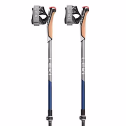 Bâtons de Marche Nordique - Leki - Traveller Carbon - Télescopiques - Nordic Shark - 90-130 cm