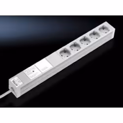 Rittal DK 7240.230, 2 m, Intérieure, Type D, Aluminium, Gris, 5 sortie(s) CA