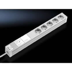 Rittal DK 7240.230 multiprise 2 m 5 sortie(s) CA Intérieure Gris