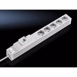 Rittal DK 7240.280, Intérieure, Type D, Gris, 5 sortie(s) CA, 16 A, 482,6 mm