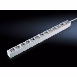 Rittal 7240.310, 2 m, Intérieure, Type D, Aluminium, Gris, 12 sortie(s) CA