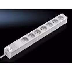 Rittal 7240.510, 2 m, Intérieure, Type F, Blanc, Aluminium, Polycarbonate, 7 sortie(s) CA