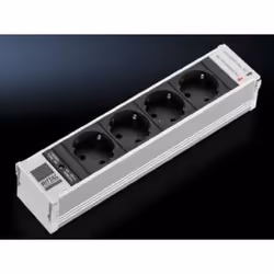 Rittal DK 7856.090, Intérieure, Type D, Noir, Gris, Aluminium, Plastique, 4 sortie(s) CA, 250 mm