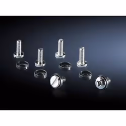 Rittal DK 7094.100, Vis, Tôle métallique, M6, Tête bombée, Acier inoxydable, 16 mm
