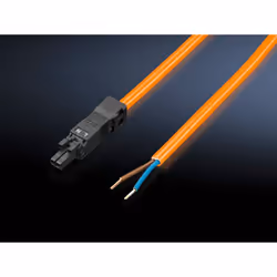 Rittal 2500.420, 3 m, 3 broches, Droit, Droit, Orange