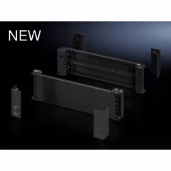 Rittal 8640.027, Couvercle de la base, Noir, Plastique, Acier, VX, VX IT, VX SE, TE, TS, TS IT, SE, CM, TP, PC, IW, 1800 mm,  ...