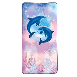 Serviette de Bain - ROTH - Dauphins - 60 x 120 cm - Microfibres - Lavable