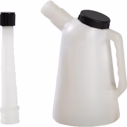Informations techniques Contenance : 1 l Matériau : plastique Fonctionnalités Avec couvercle vissable. Résistant à l'huile, à ...
