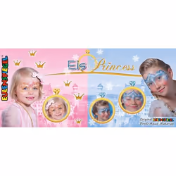 Eulenspiegel 212219, Kit de peinture faciale, Couleurs assorties, Multicolore, Ice Princess, Fille, Soirée à thème