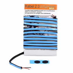 Câble électrique autocollant pour éclairage vélo 2 mètres - NO NAME - Pour être vu - Bleu