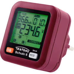 Informations techniques Écran LCD 2,0" Tension de fonctionnement 30 - 260 V, 45 - 65 Hz Test FI/RCD oui Courant de défaut nom ...
