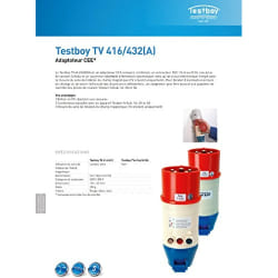 TESTBOY Testeur de Prise Triphasée