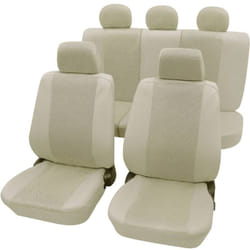 Housse de siège 11 pièces Petex 26174809 polyester beige siège conducteur, siège passager, siège arrière C33316