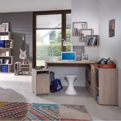 VidaXL 428726 étagères Panneau aggloméré, Mélamine Chêne
