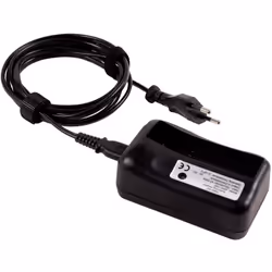 description Station de charge pour accu de rechange afin d'optimiser le temps de charge. Le chargeur peut charger un accu en  ...