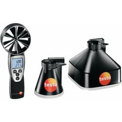Lot anemometre Testo 417 + 2 canes mesure de debit de vmc Testo ref 05634171