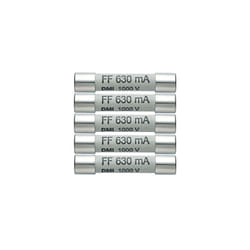 Testo - lot de 5 fusibles de rechange 630 MA/1000 v, 1 pièce, 0590 0006