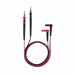 Testo 0590 0011, Fil de test, Noir, Rouge, CAT II, 1,225 m, 18 mm, 4 mm