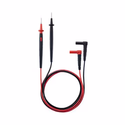 Testo 0590 0010, Fil de test, Noir, Rouge, CAT II, 1,225 m, 18 mm, 2 mm